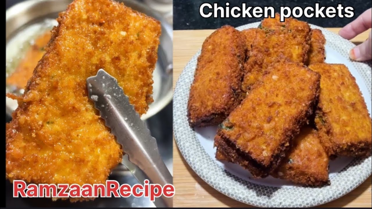 Crispy Chicken Bread Pockets Recipe l Ramzan Special Recipe l Chicken Snacks Recipe l