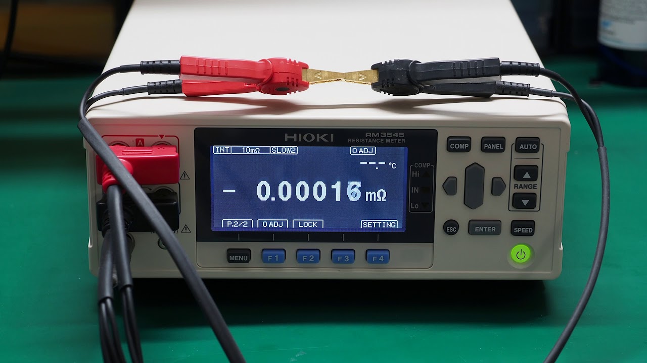 Hioki RM3545 Resistance Meter 10-milliohm Range Zero Drift