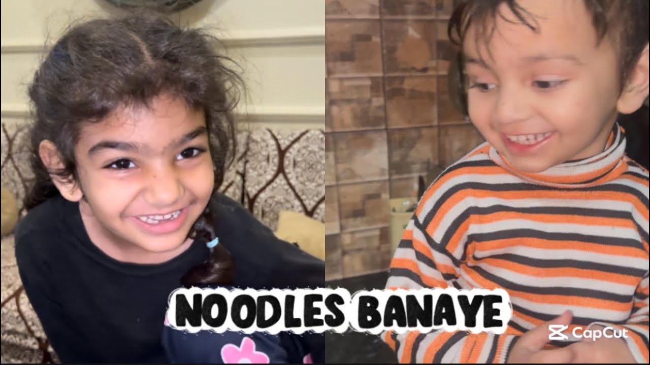 Maine or zohan ne mil k noodles banaye😍urhan ka operation🥺