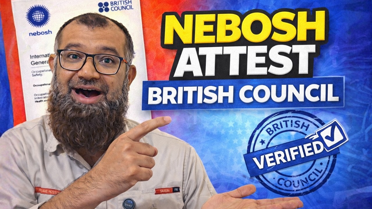British Council Attestation For NEBOSH Step By Step