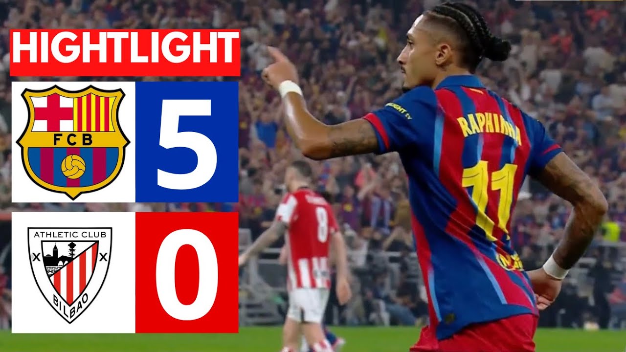 BAR&Ccedil;A IMPITOYABLE 🔵🔴 | FC Barcelone 5-0 Athletic Bilbao | R&eacute;sum&eacute; & Highlights