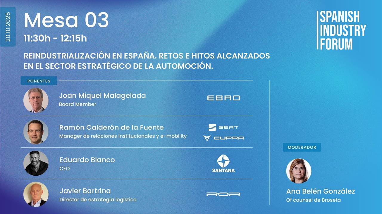Mesa 03 SPANISH INDUSTRY FORUM