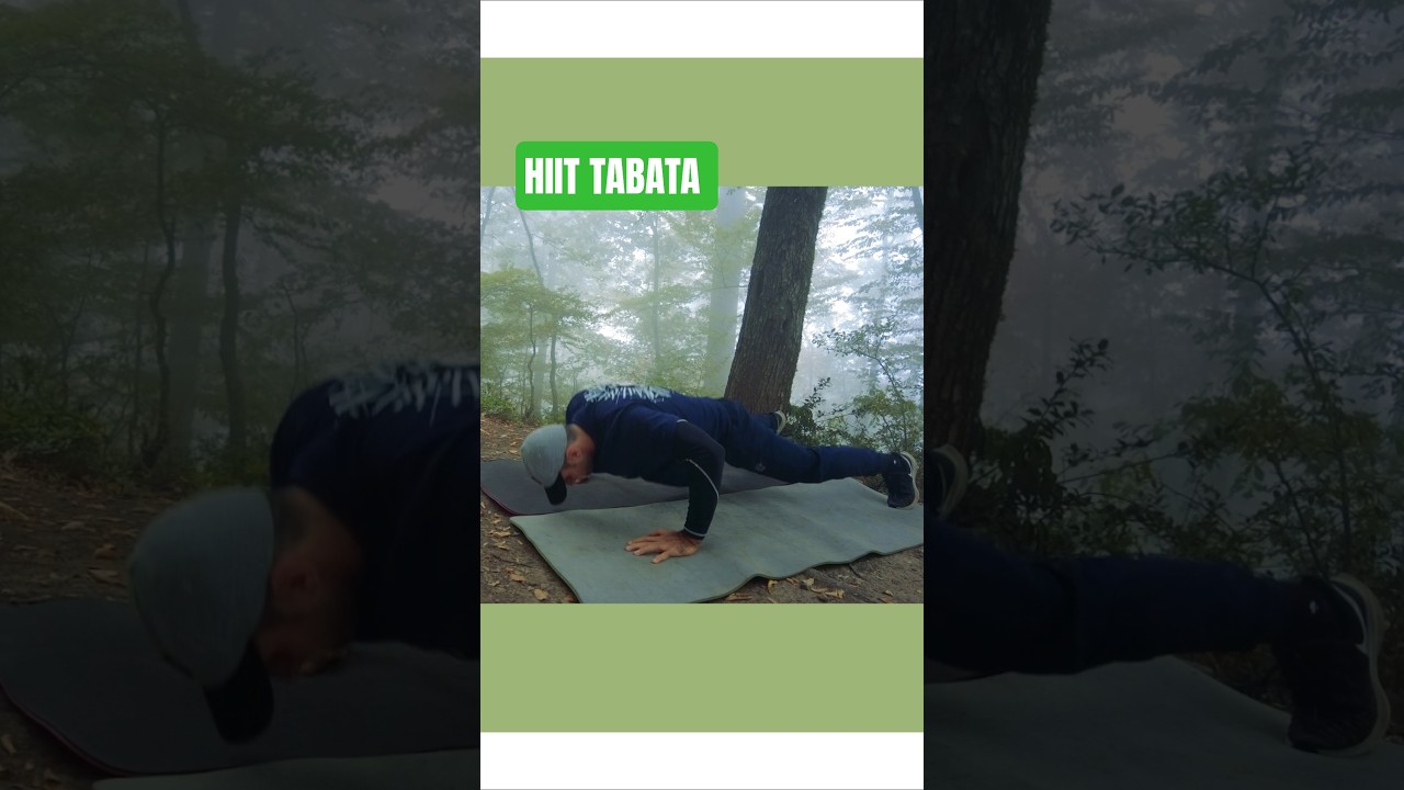 Tabata Workout in a Misty Forest | Intense Nature Fitness Challenge 🌲💪🔥🧘🌿