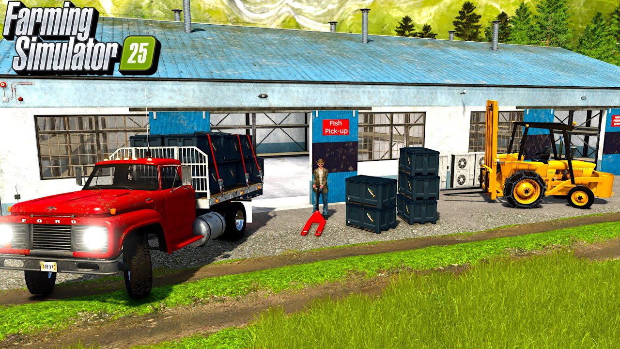 Вот что нужно, чтобы заработать миллионы, открыв рыбную ферму | Farming Simulator 25