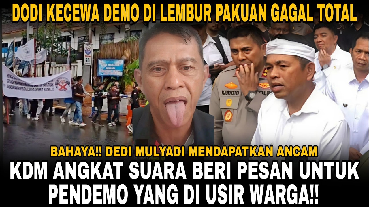 KDM TANGGAPI DEMO DI LEMBUR PAKUAN!! DODI PERMANA KECEWA DEMO GAGAL, MALAH DI USIR WARGA