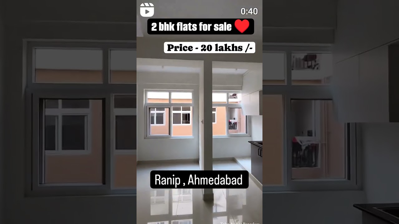 2 BHK flats for sale in ranip, Ahmedabad #luxury #realtor #reality #property #Instagram #Ahmedabad