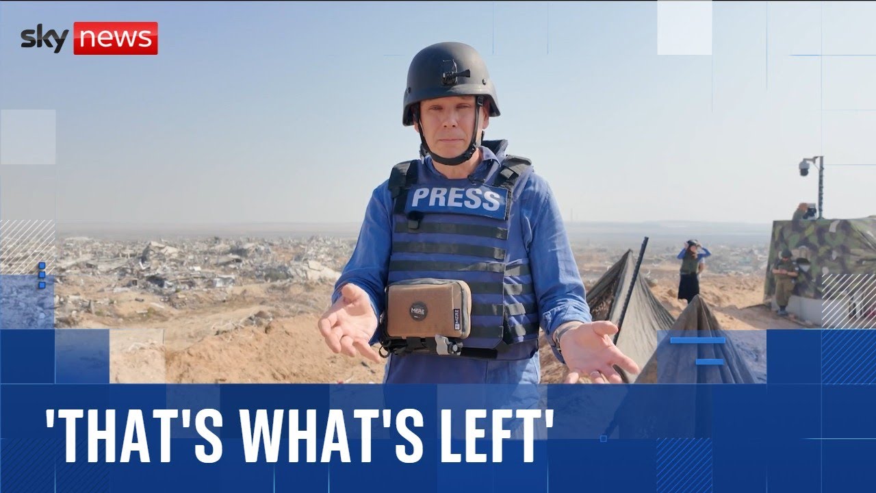 'Reality bites when you come here': Sky's Adam Parsons sees Gaza destruction