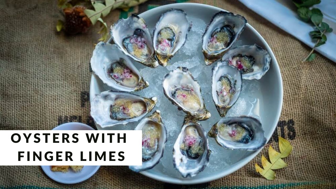 Oysters With Finger Limes by Ben O'Donoghue