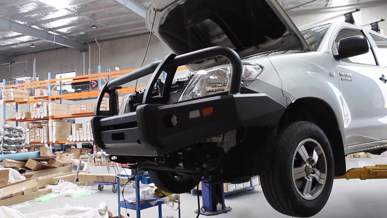4x4 Bullbar suitable for Toyota Hilux -- Installation Guide