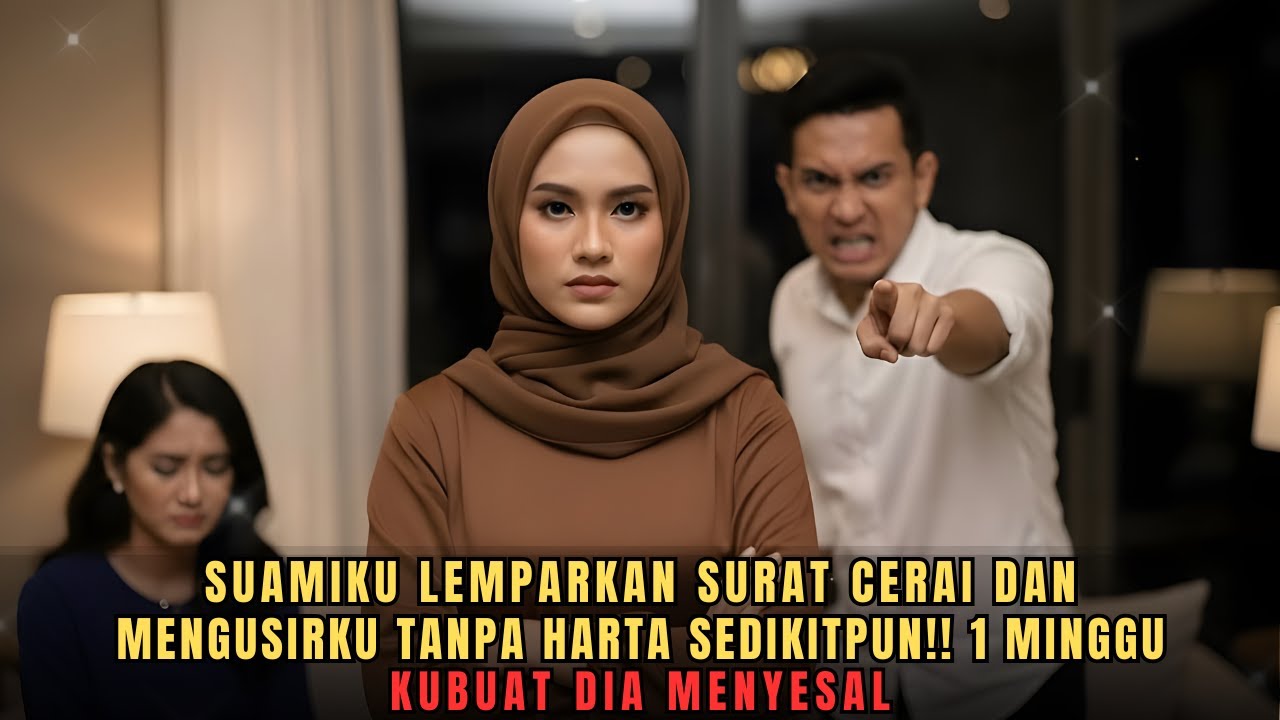 SUAMIKU LEMPARKAN SURAT CERAI & MENGUSIRKU TANPA HARTA SEDIKITPUN DAN 1 MINGGU KUBUAT DIA MENYESAL!!