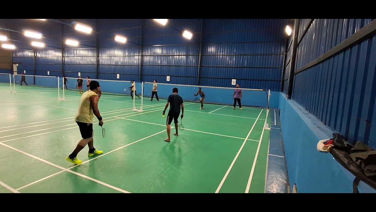 Badminton Match || Friendly Match || Kanha & Praveen Vs Sujeet & Mr X || Match - 1