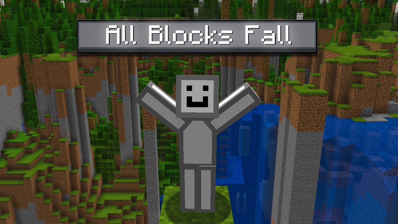 I gave gravity to EVERY block in Minecraft