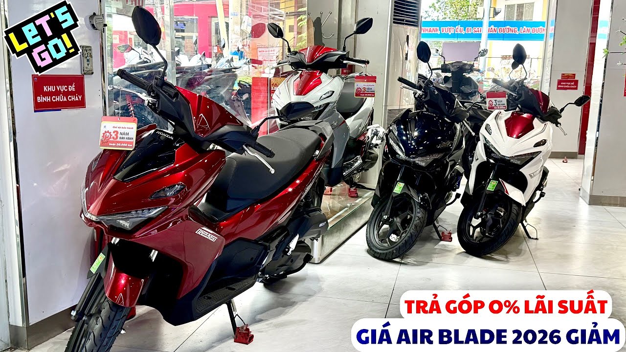 Giá Honda AIR BLADE 2026 Giảm Mạnh & Ưu Đãi Trả Góp 0% Lãi Suất Mới Nhất 03/26 | Tuấn Hồng Đức 6