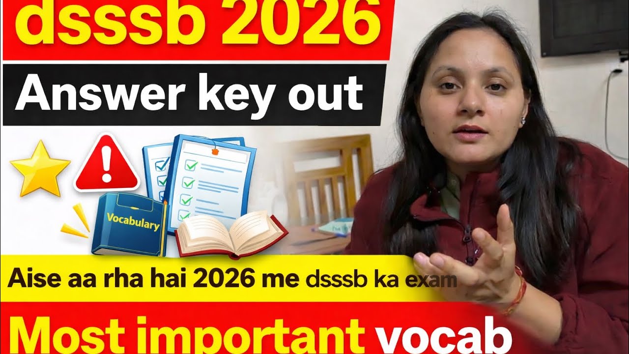 Class 8 || Dsssb 2026 exam answer key out || 2026 paper pattern 