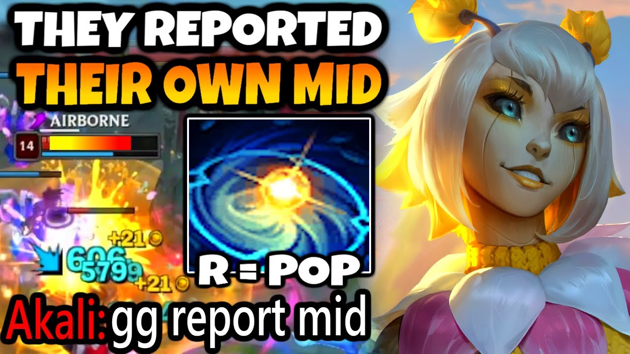 Orianna is so strong it makes the enemy want to report their own mid