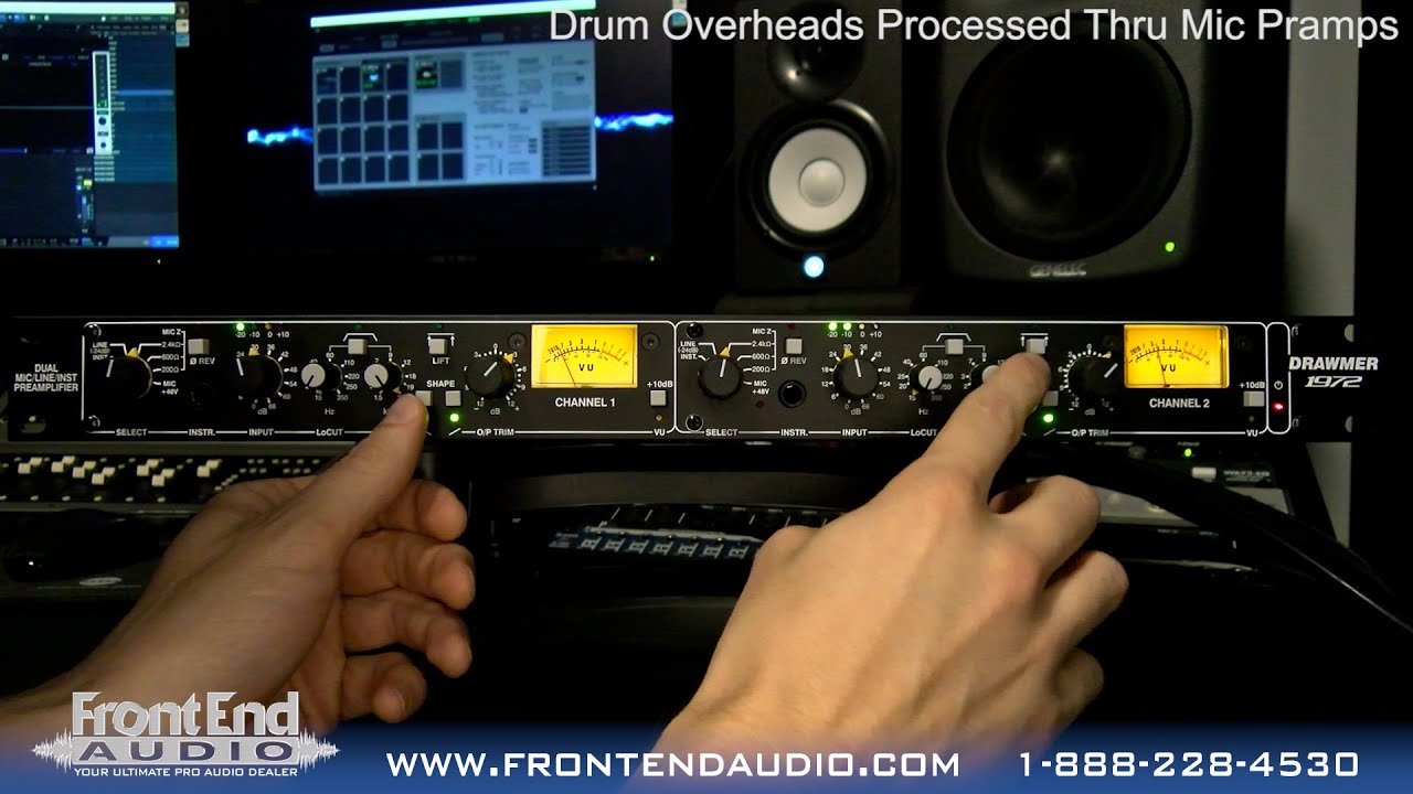 Drawmer 1972 Dual Preamp &mdash; демо-версия Drums & Bass на Front End Audio