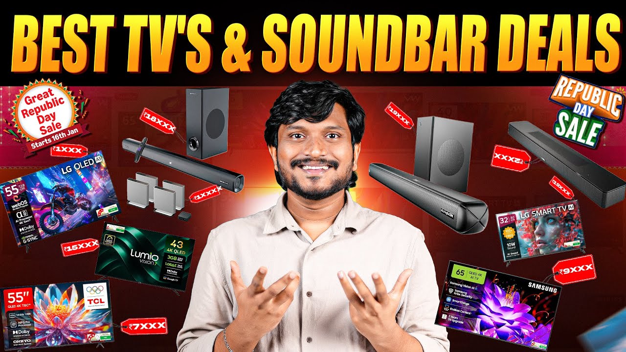 Best TV's And Soundbar's Deals to grab this Republic Day sales