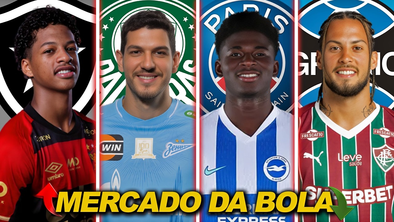 PSG é favorito por Baleba, Botafogo tem acordo por Zé Lucas, Palmeiras vai por Nino| MERCADO DA BOLA