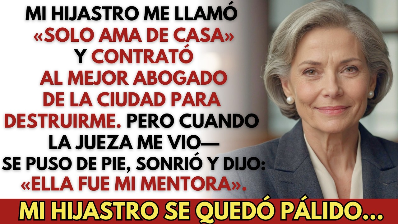 «Es solo ama de casa», se burló mi hijastro en el tribunal. La jueza declaró que yo fui su mentora.