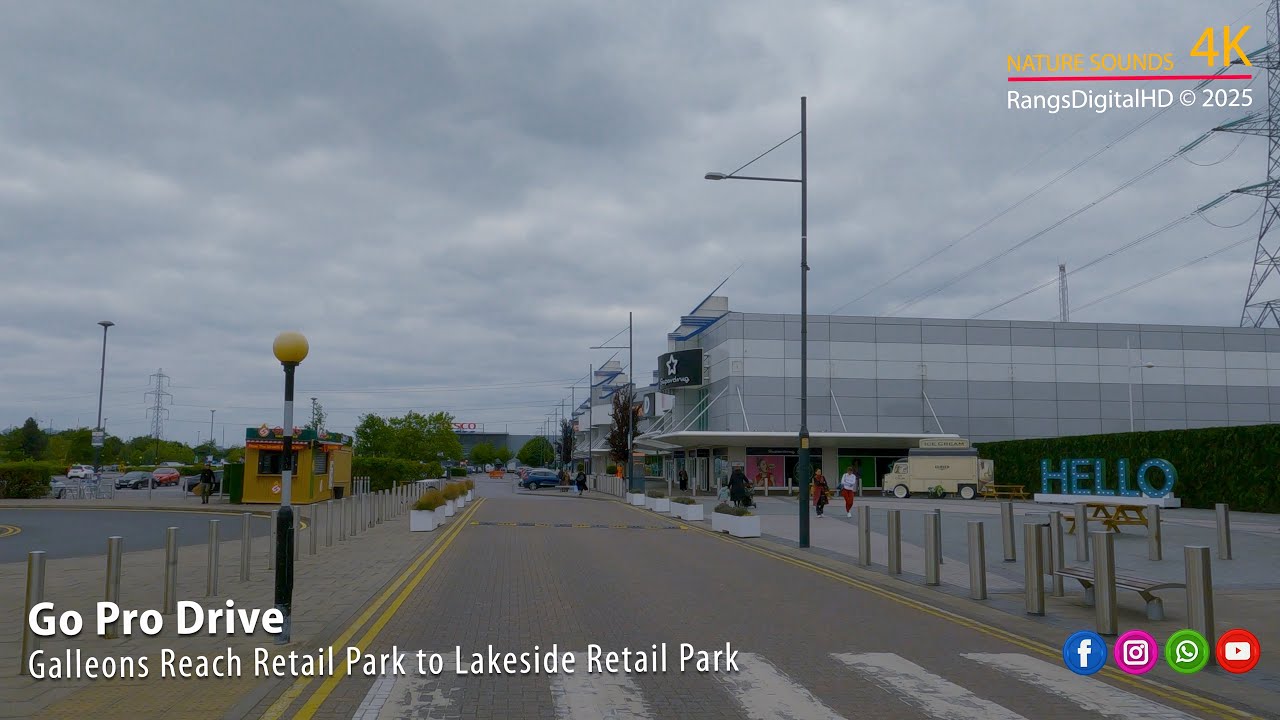 Gallions Reach Retail Park to Lakeside Retail Park GoPro Drive