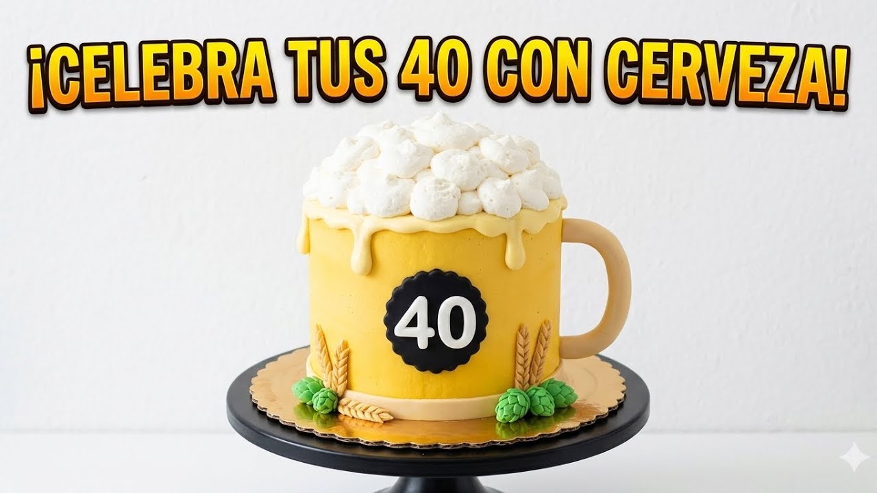 Pastel tarro de cerveza / Decoracion de jarra de cerveza / Beer Glass Cake / Jarra de cerveza