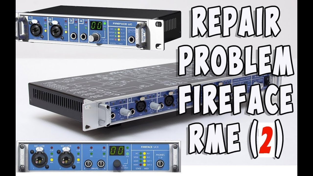 ⭐️ Disassembly RME Fireface UC / UFX / UCX ⭐️ réparation fireface UC part. 2