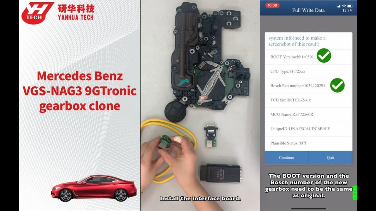 Yanhua Mini ACDP Clone Benz VGS NAG3 9GTronic Gearbox  OBDII365