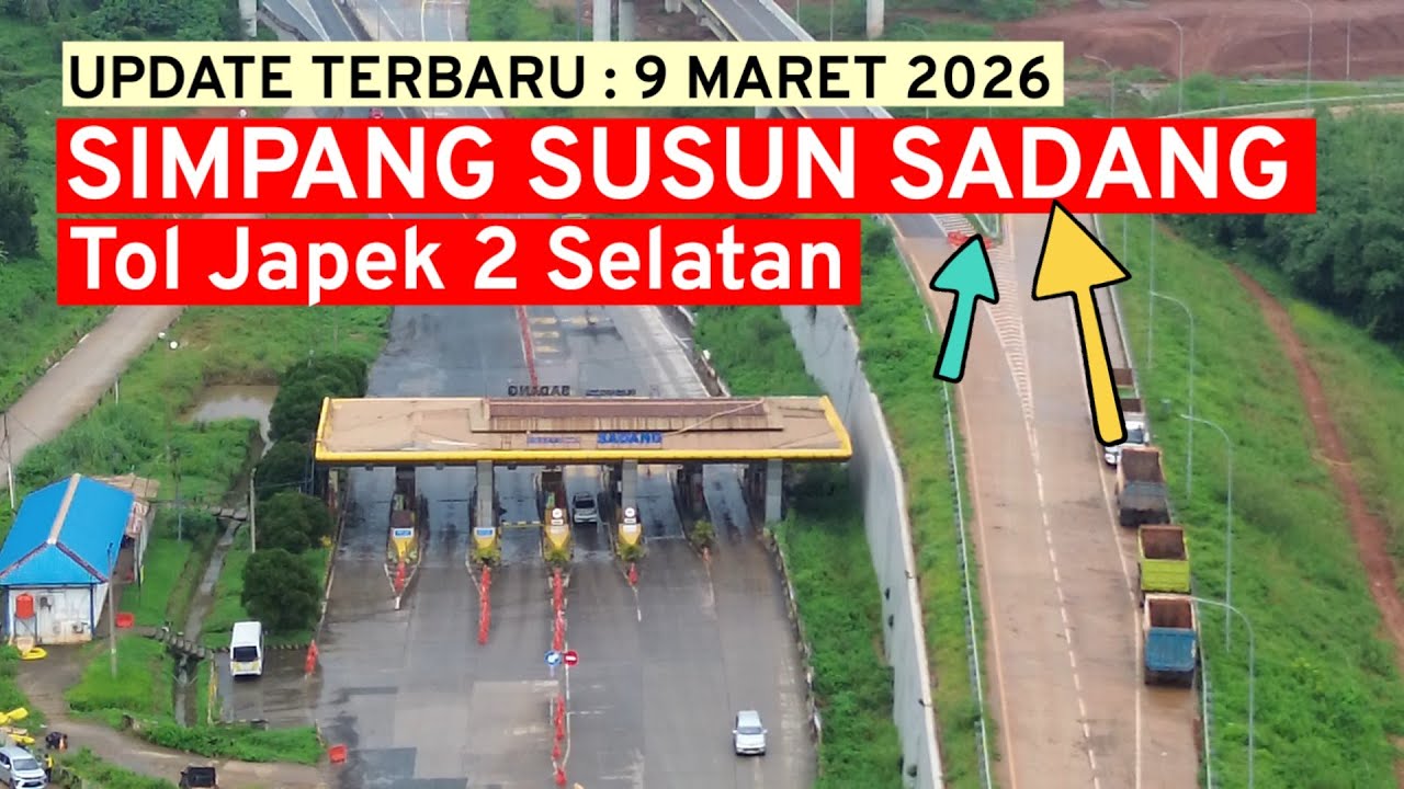 Update SS Sadang Tol Japek 2 Selatan, Titik awal fungsional arus balik mudik lebaran  - 9 Maret 2026