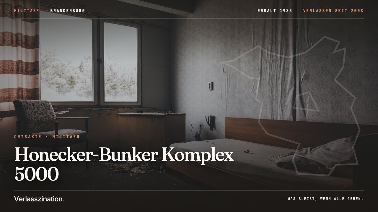 Honecker Bunker (Objekt 5001) - Brandenburgs Lost Places - Urban Exploration