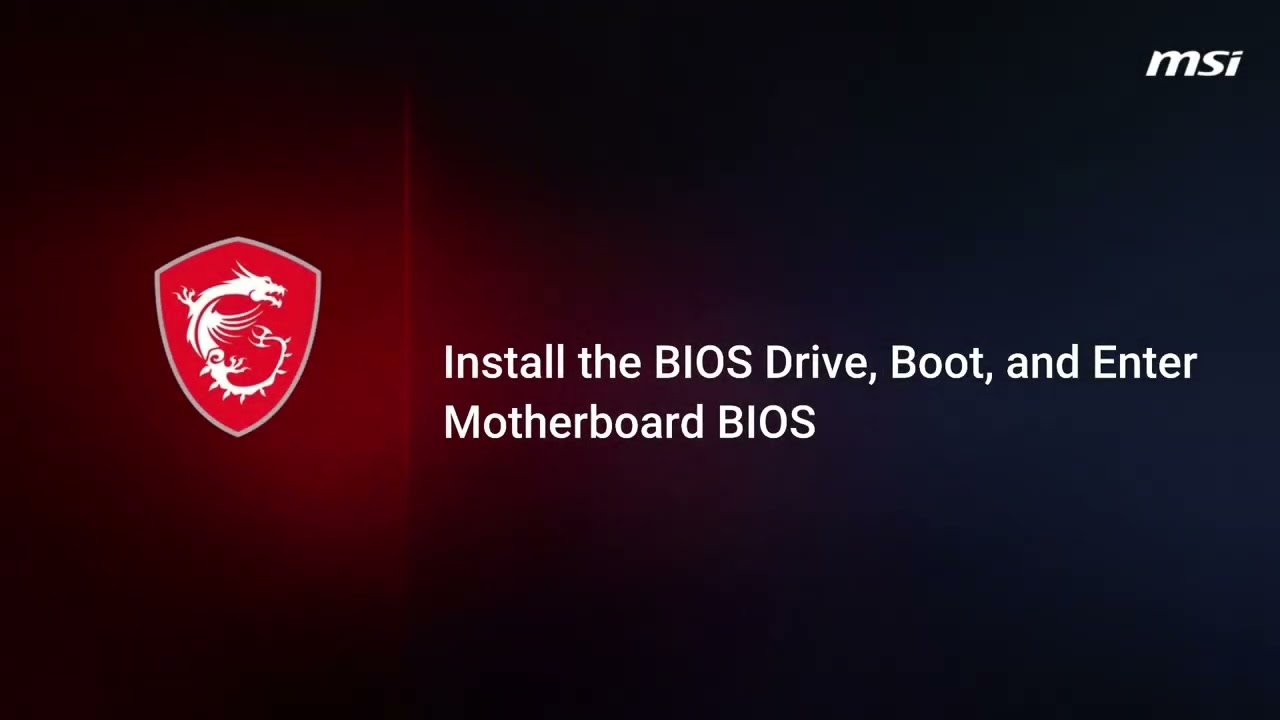MSI&reg; HOW-TO Update BIOS in Click BIOS X Using M-Flash