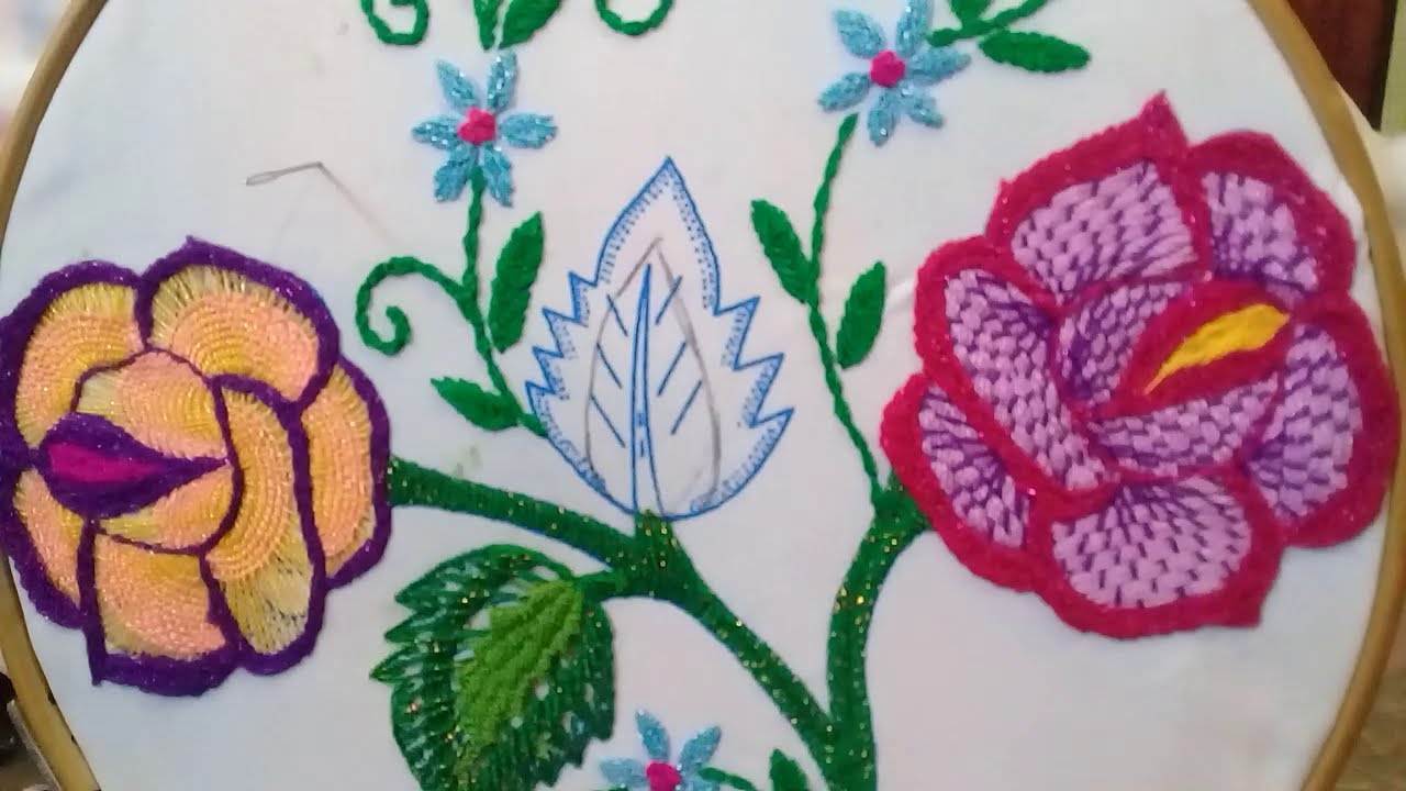 Bordado para HOJA 🍃 Leaf Embroidery