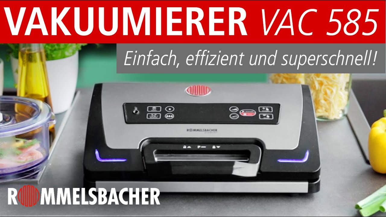 ROMMELSBACHER Vakuumierer VAC 585 🐟 Frischhalten wie ein Profi 🥩Einfach, effizient und superschnell!