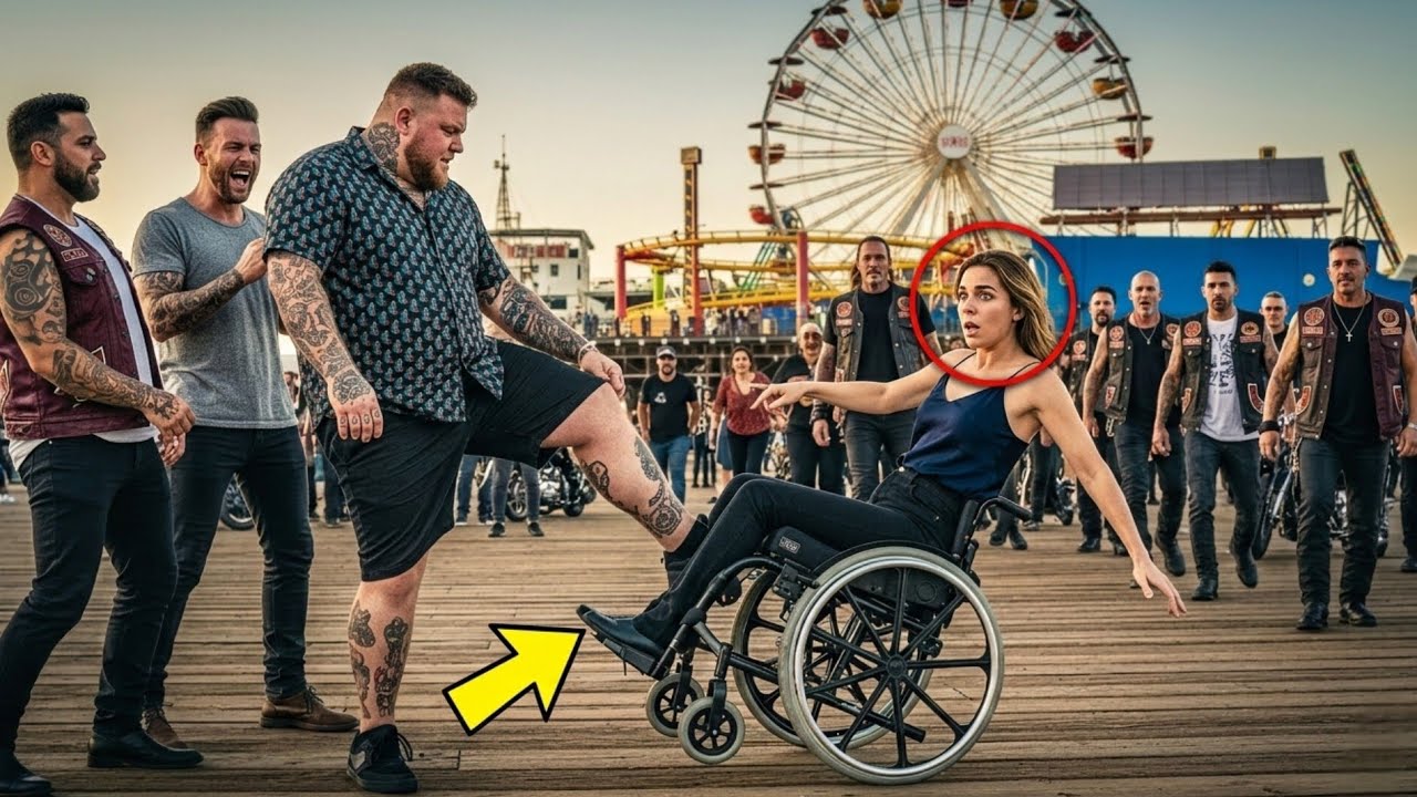 Sie traten ein behindertes Mädchen – Sekunden später standen Biker hinter ihnen