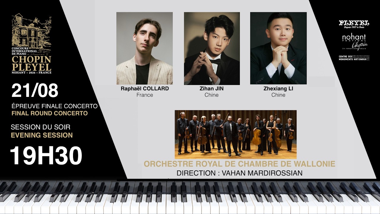 1er Concours international Chopin Pleyel - VENDREDI SOIR - 21-08-2026