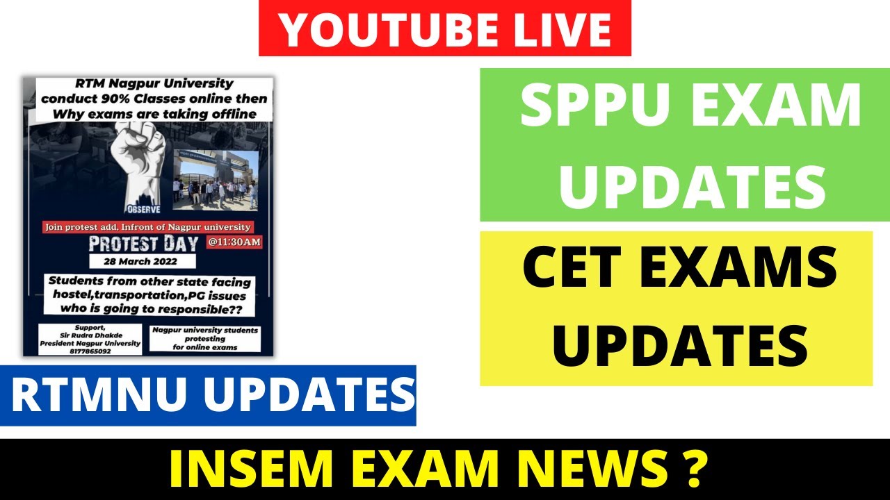 Protest in RTMNU | SPPU Exam Updates | Latest Summer Exams Updates |