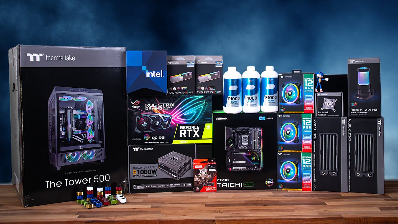 The FASTEST PC ever?! | Epic Sonic Gaming PC | Thermaltake Tower 500 | RTX 3080 & 12900k