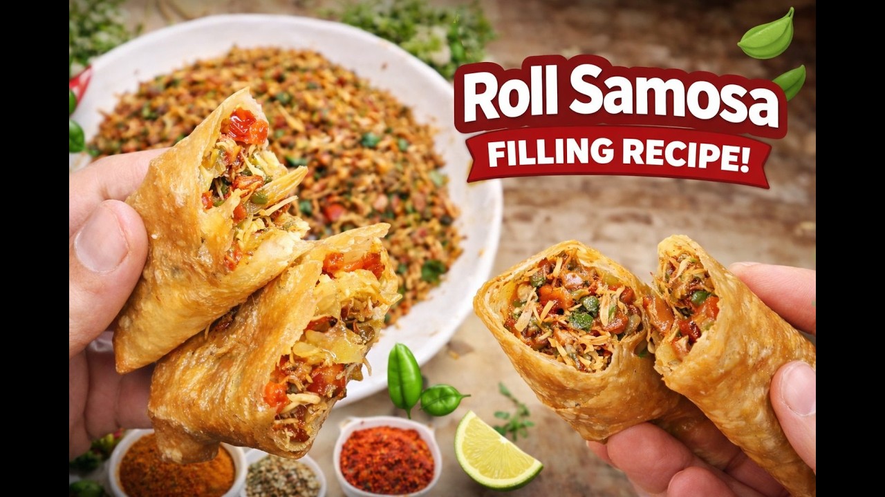 Ramzan Special Roll Samosa Filling | Quick & Tasty Recipe