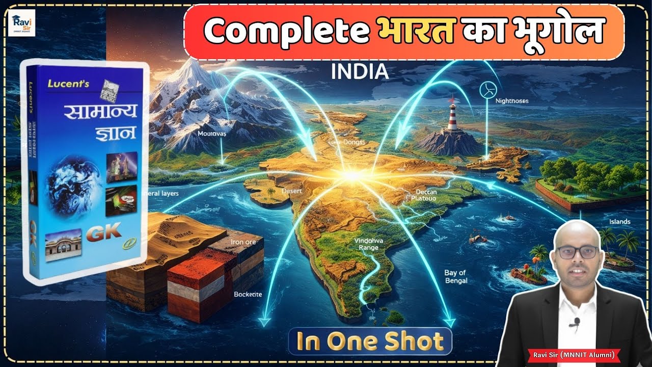 भारत का भूगोल (Lucent) | Complete Indian Geography One Shot | Uplekhpal & Competitive Exam