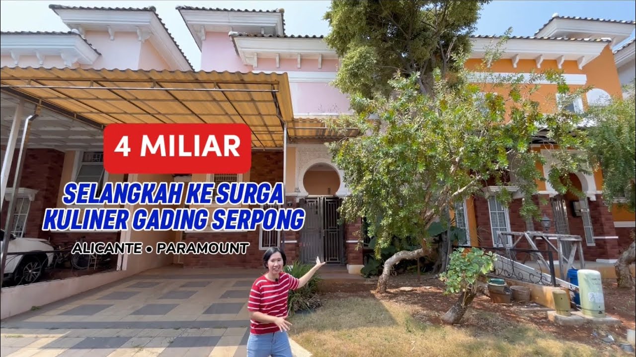 Rumah FULL FURNISH, Dekat SURGA KULINER GADING SERPONG | Alicante - Paramount