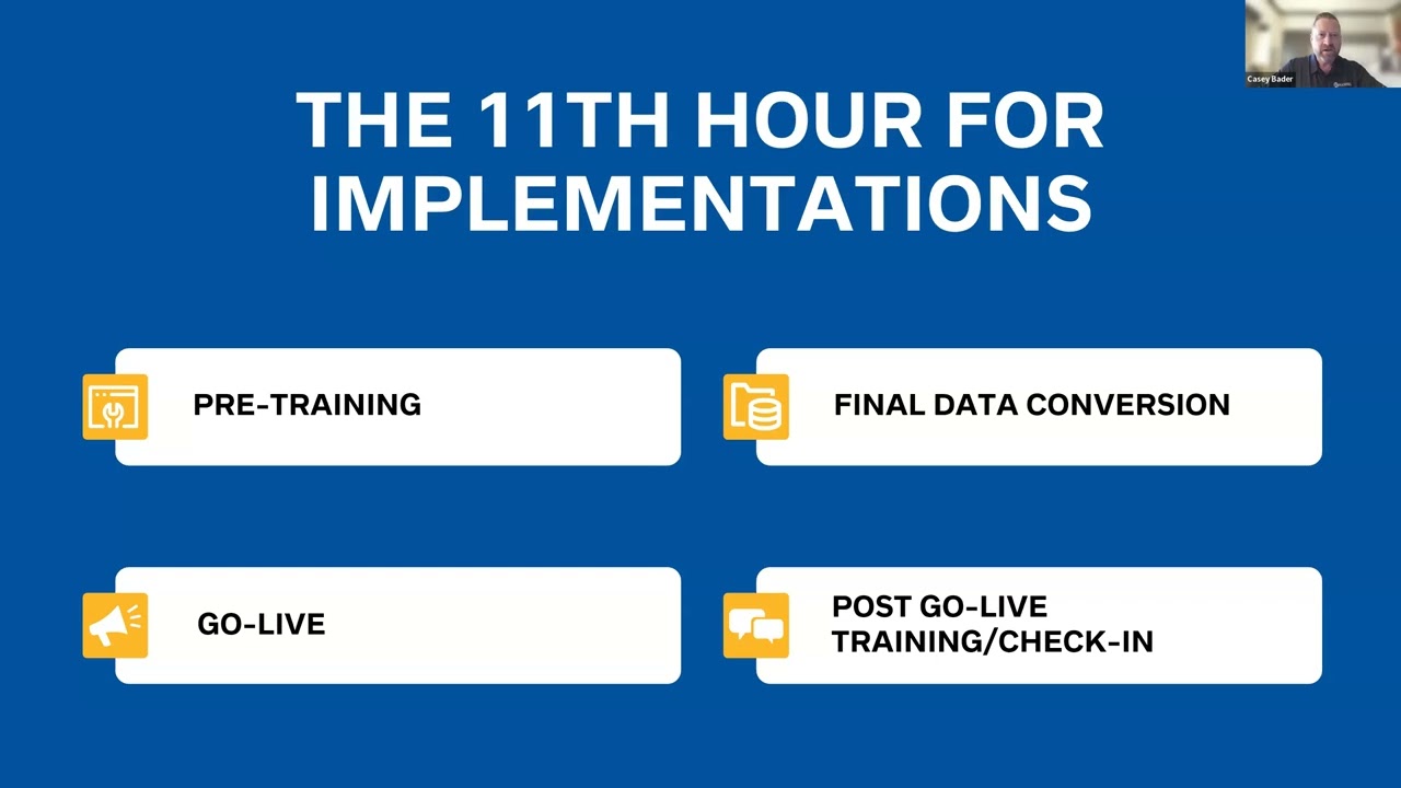 Webinar: When Good Implementations Go Bad: What to Watch for at the Last Minute with HandelIT