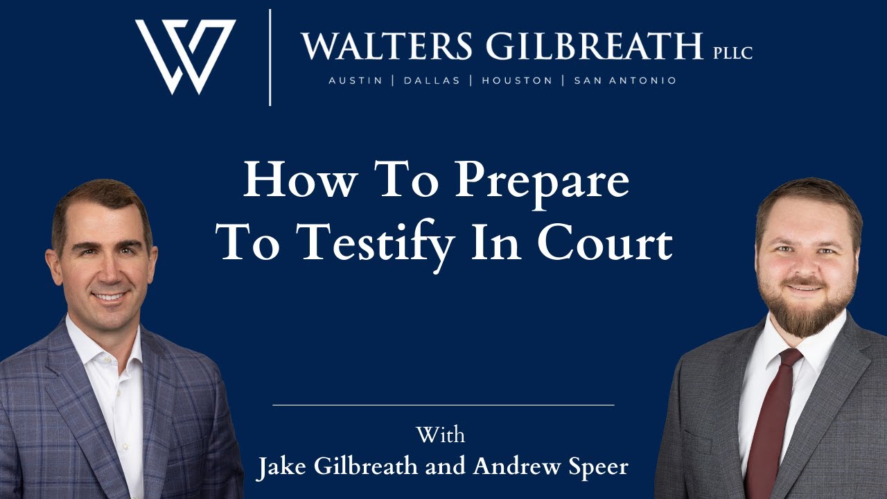 How to Prepare to Testify in Court