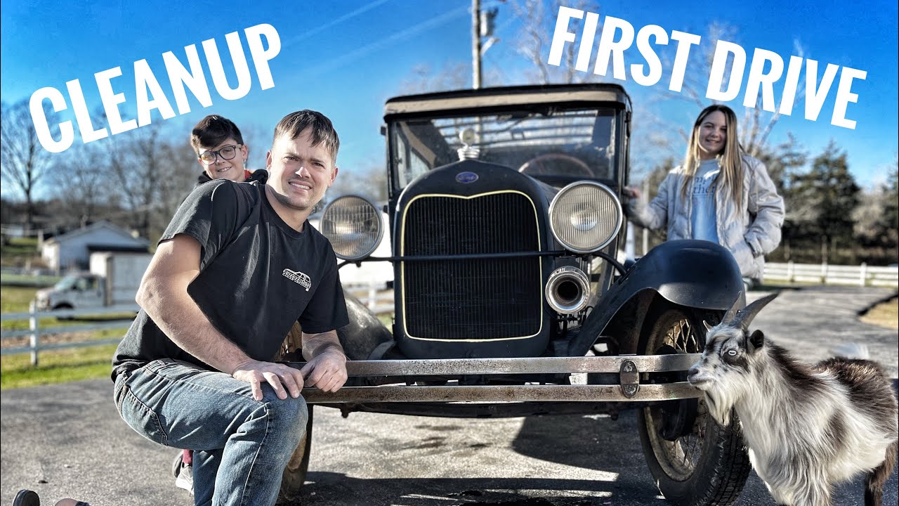 94-летняя машина снова на дороге, и первая мойка!