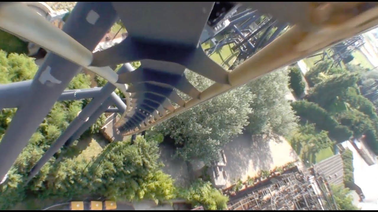 Katun Roller Coaster Front Seat POV - Mirabilandia Italy B&M Inverted On-Ride