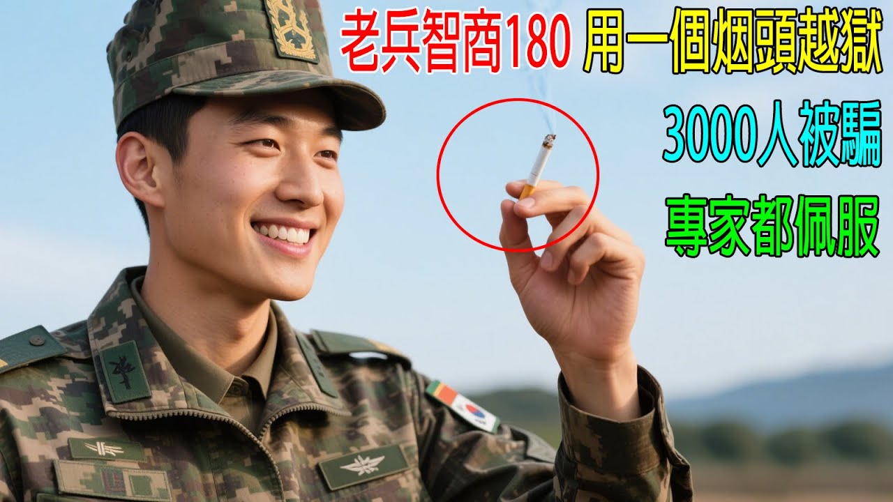 老兵智商180，只用一個烟頭越獄，3000人的軍隊被騙，專家都佩服！