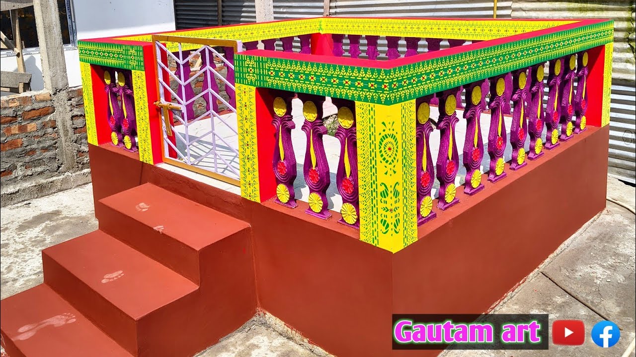 Aronai Degin give Bathwo temple/Stencil aronai Degin/Bathwo mandir decoration/gautam art
