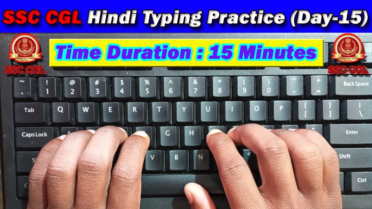 SSC CGL Kruti Dev Font Hindi Typing Practice Day 15 | 44 WPM Typing Speed #raushantypingmaster