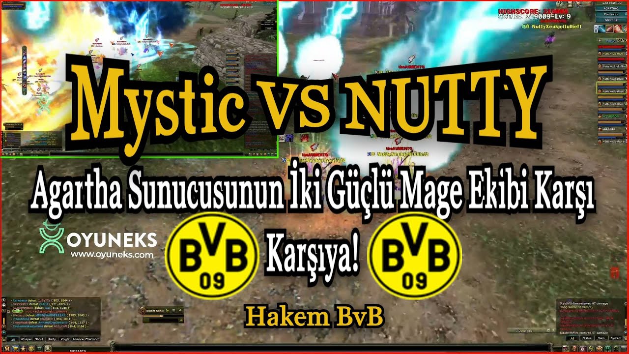 Mystic VS NUTTY Agartha'da Mage VS l BvB Kutlub1lge Hakemliğinde l VS Kesiti l Knight Online