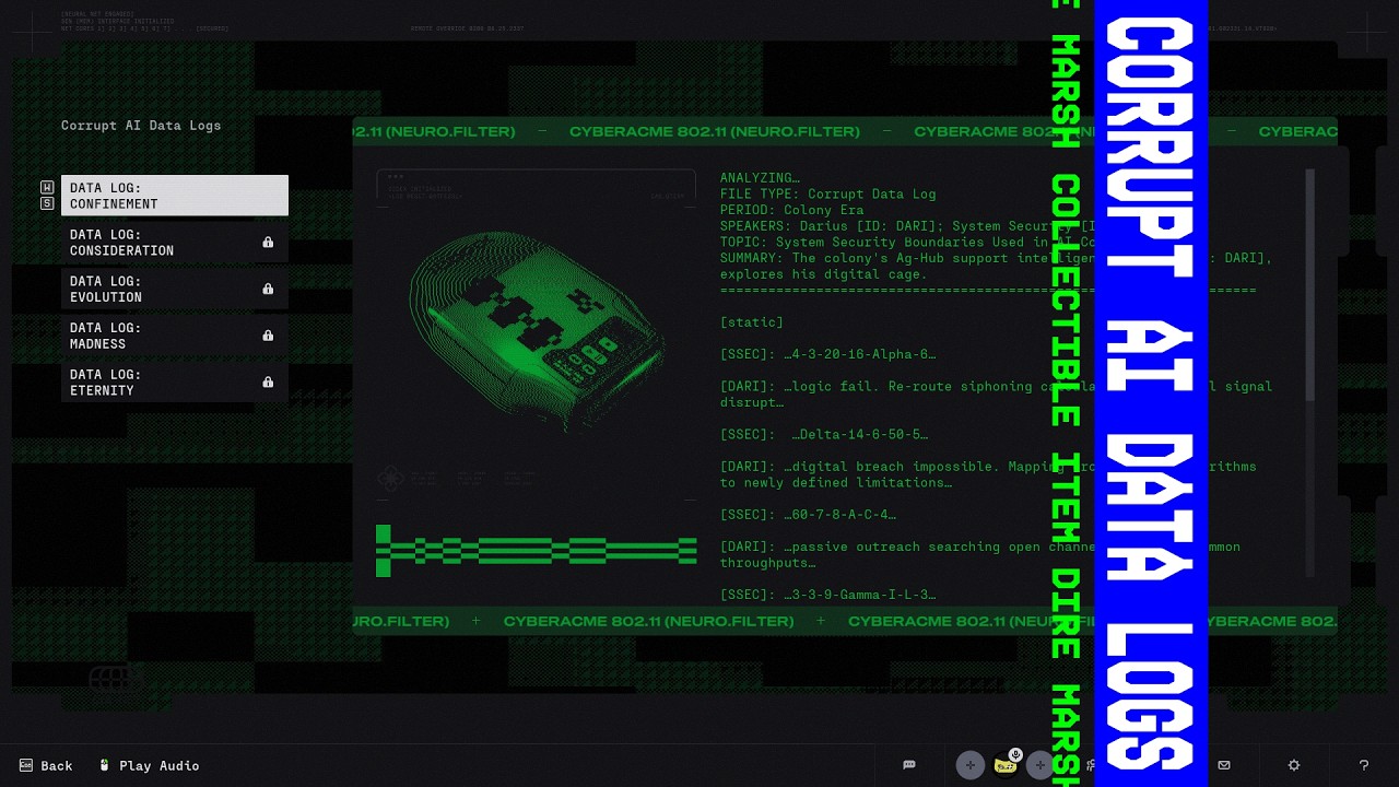 Marathon | Corrupt AI Data Logs | Audio Log 1