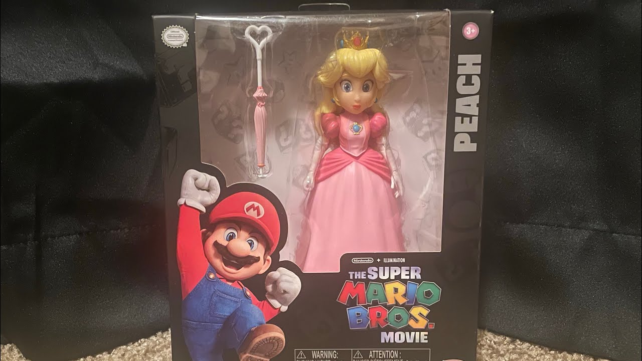 The Super Mario Bros Movie Princess Peach 5” Inch Figure Unboxing! | Jakksanuary 