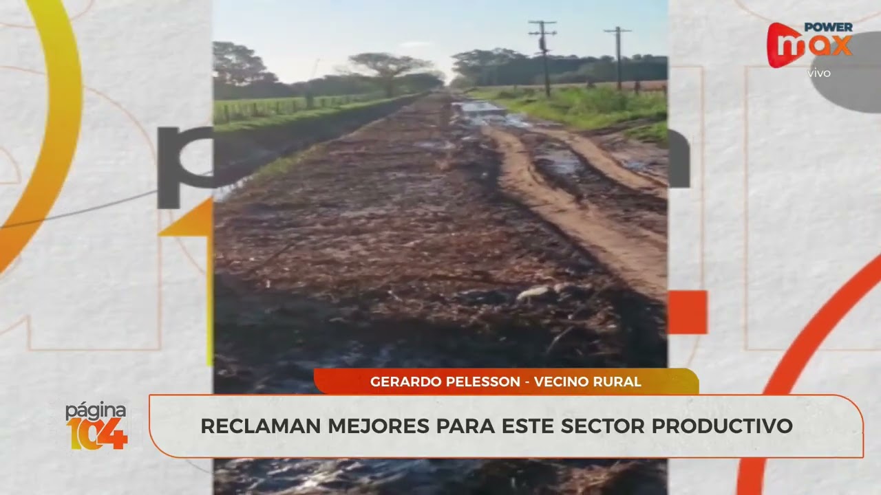 CAMINOS RURALES INTRANSITABLES zona Recreo -  Monte.Vera Preocupa al sector productivo